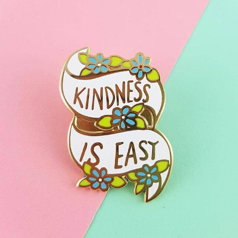 Last Call! Kindness Is Easy Enamel Lapel Pin | Artist-Designed in Australia