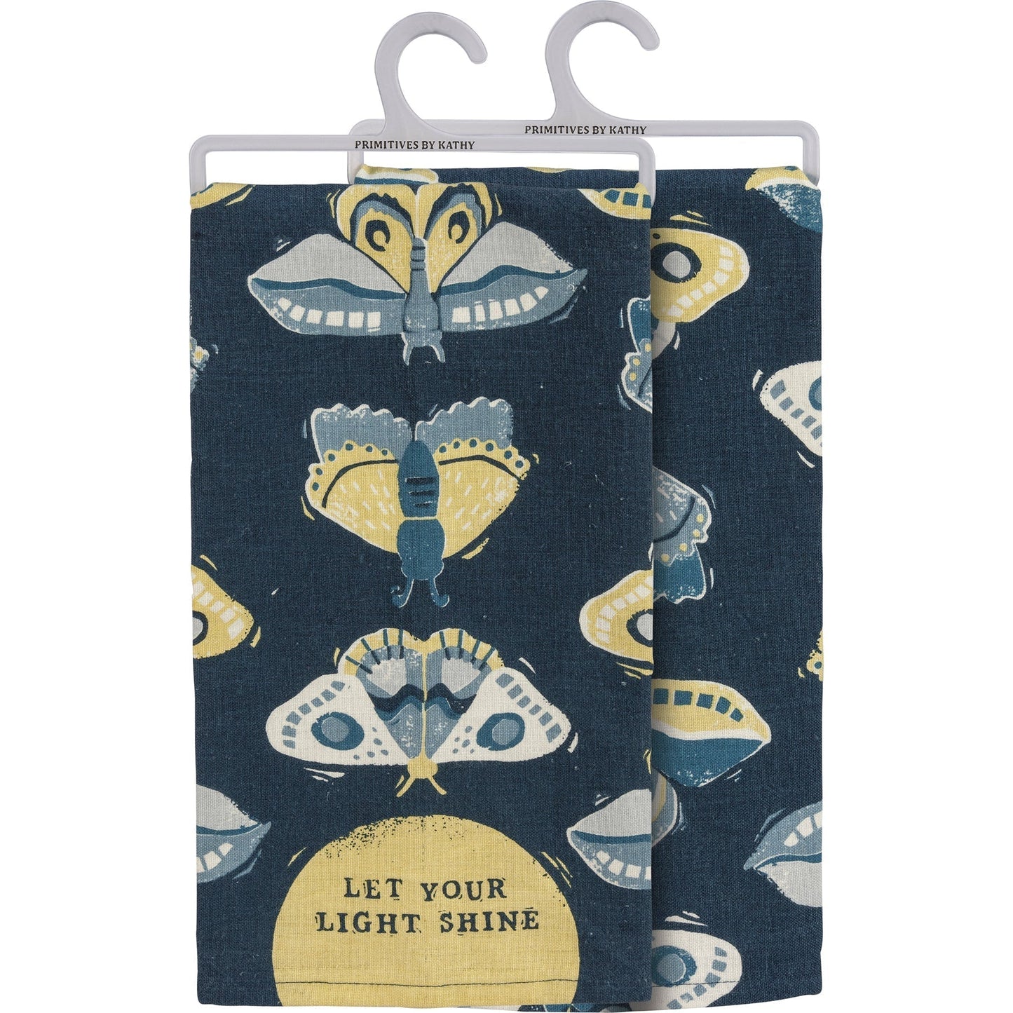 Last Call! Let Your Light Shine Dish Cloth Towel | Novelty Tea Towel | Cute Kitchen Hand Towel | 20" x 26"