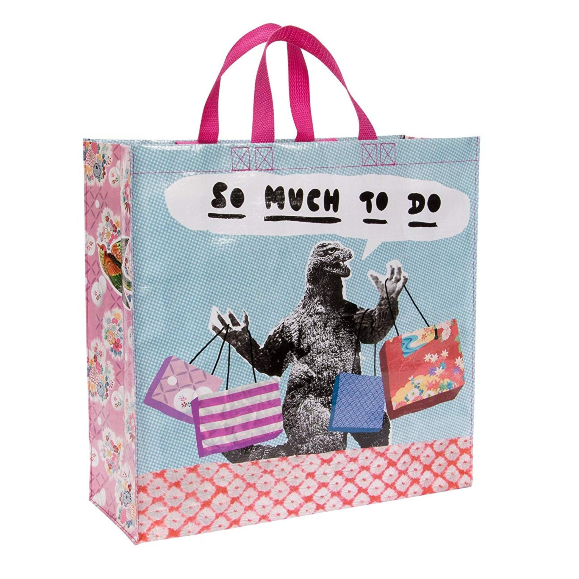 Last Call! So Much To Do Godzilla Shopper Tote Bag | 15" x 16"