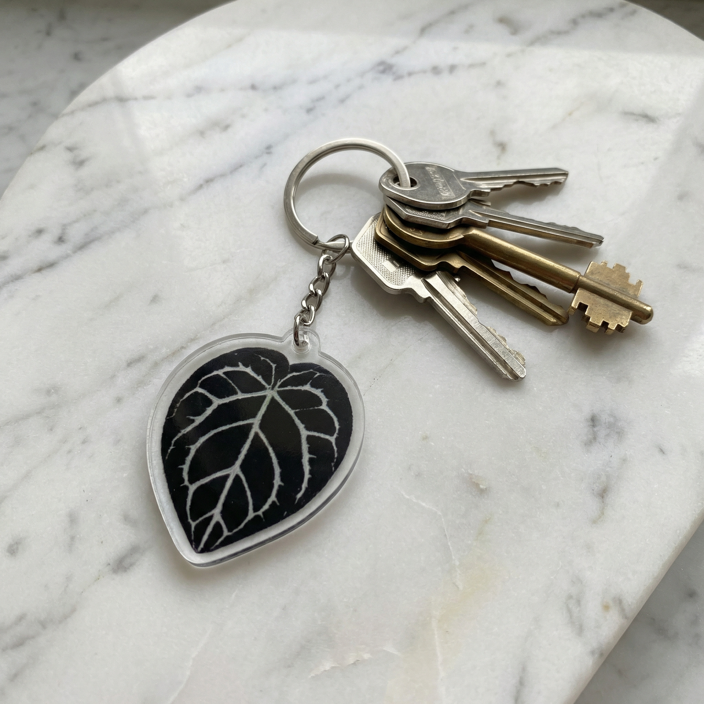 Leaf Acrylic Keychain | 7 Illustrated Styles | Double-Sided Design