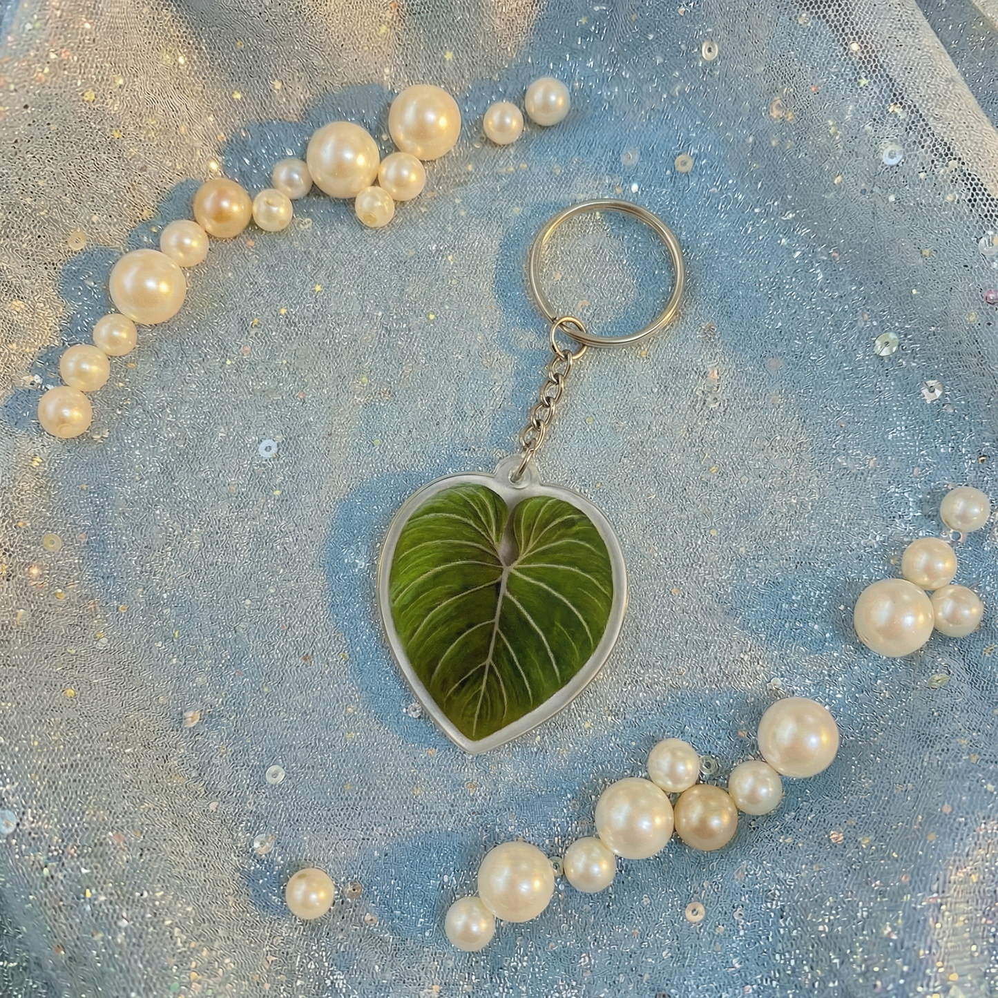 Leaf Acrylic Keychain | 7 Illustrated Styles | Double-Sided Design