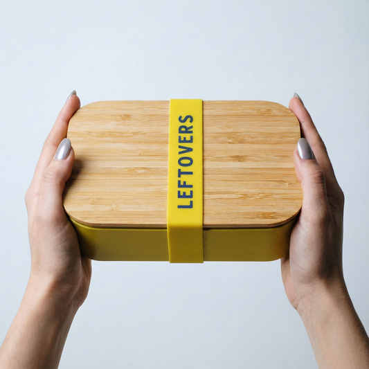 Leftovers Bamboo Lunch Box in Vivid Yellow | Eco-Friendly and Sustainable