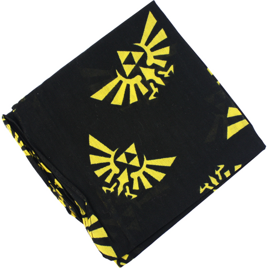 Legend of Zelda Bandana | Yellow Wingcrest Design | Video Game Inspired Headwear & Gift