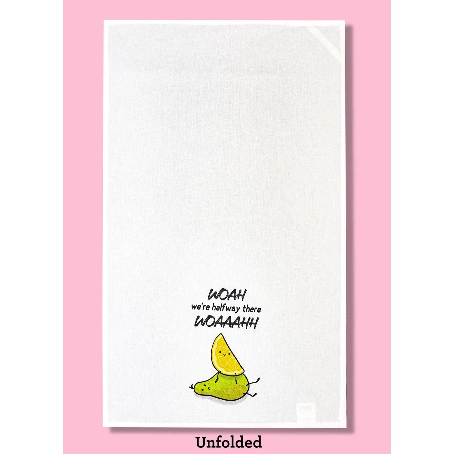 Lemon on a Pear Dishtowel | Hangable Funny Saying Cotton Towel