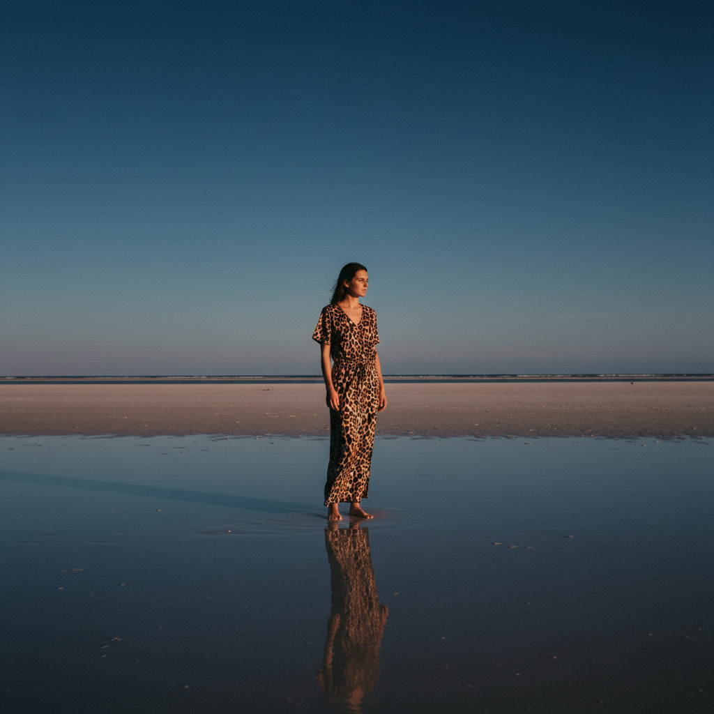 Leopard Side Slit Maxi Dress [SIZE M&L REMAINING]