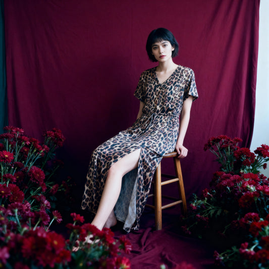 Leopard Side Slit Maxi Dress [SIZE M&L REMAINING]