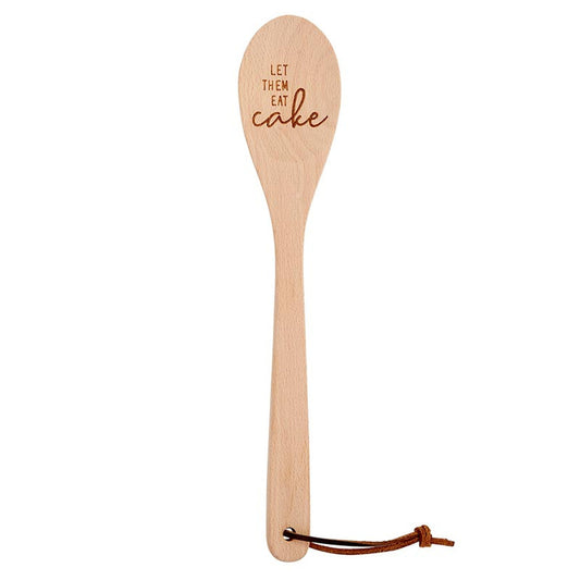Let Them Eat Cake Marie Antoinette Inspired Cooking Spoon | Cute Wooden Spoon in Muslin Gift Bag