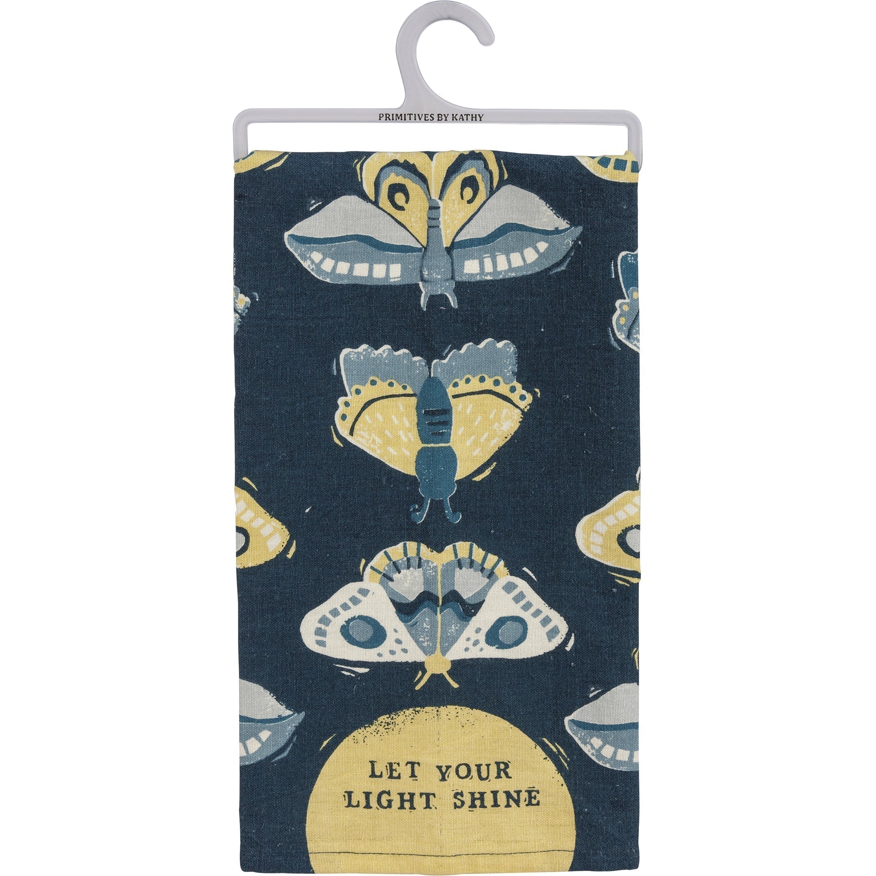 Last Call! Let Your Light Shine Dish Cloth Towel | Novelty Tea Towel | Cute Kitchen Hand Towel | 20" x 26"