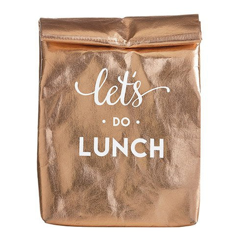 Let's Do Lunch Insulated Bag in Rose Gold