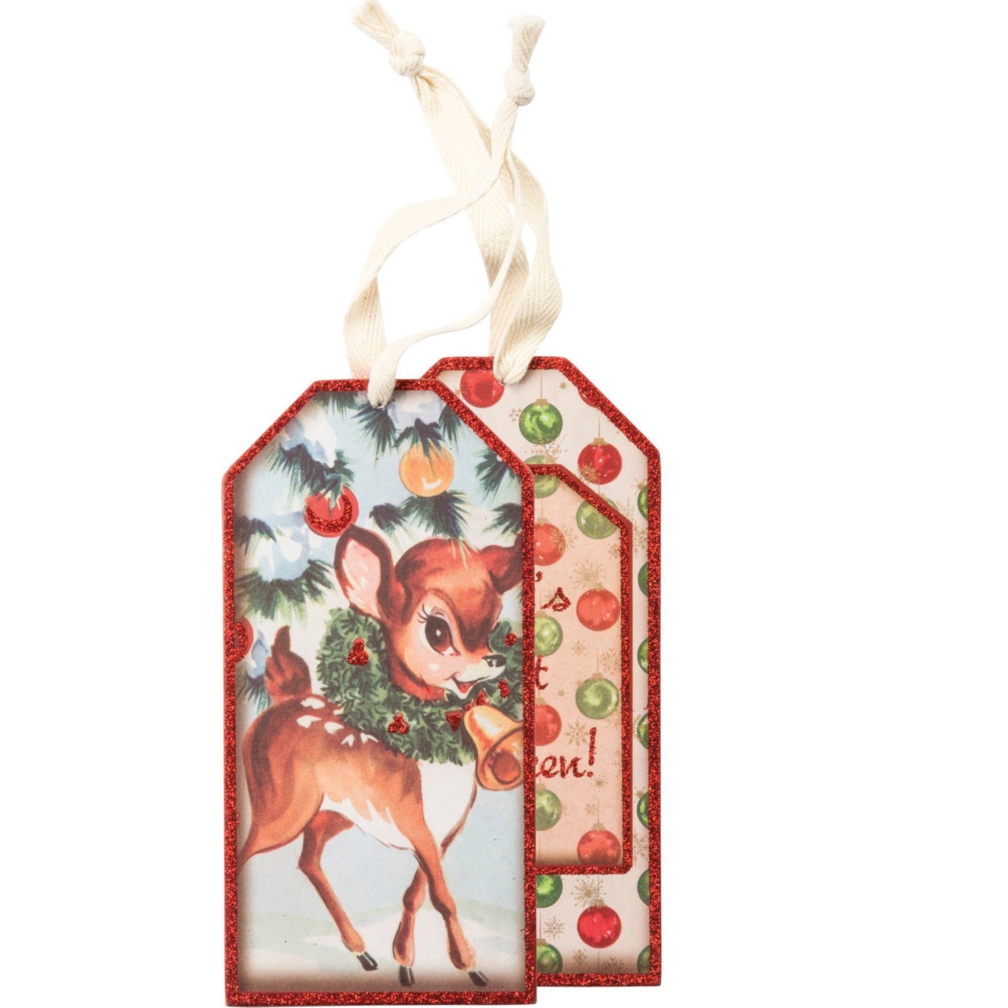 Let's Get Blitzen Wooden Wine Bottle Tag