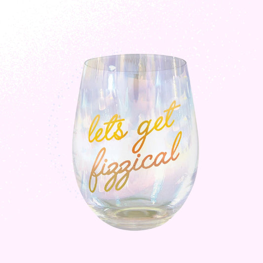 Let's Get Fizzical Stemless Wine Glass | 17 oz.