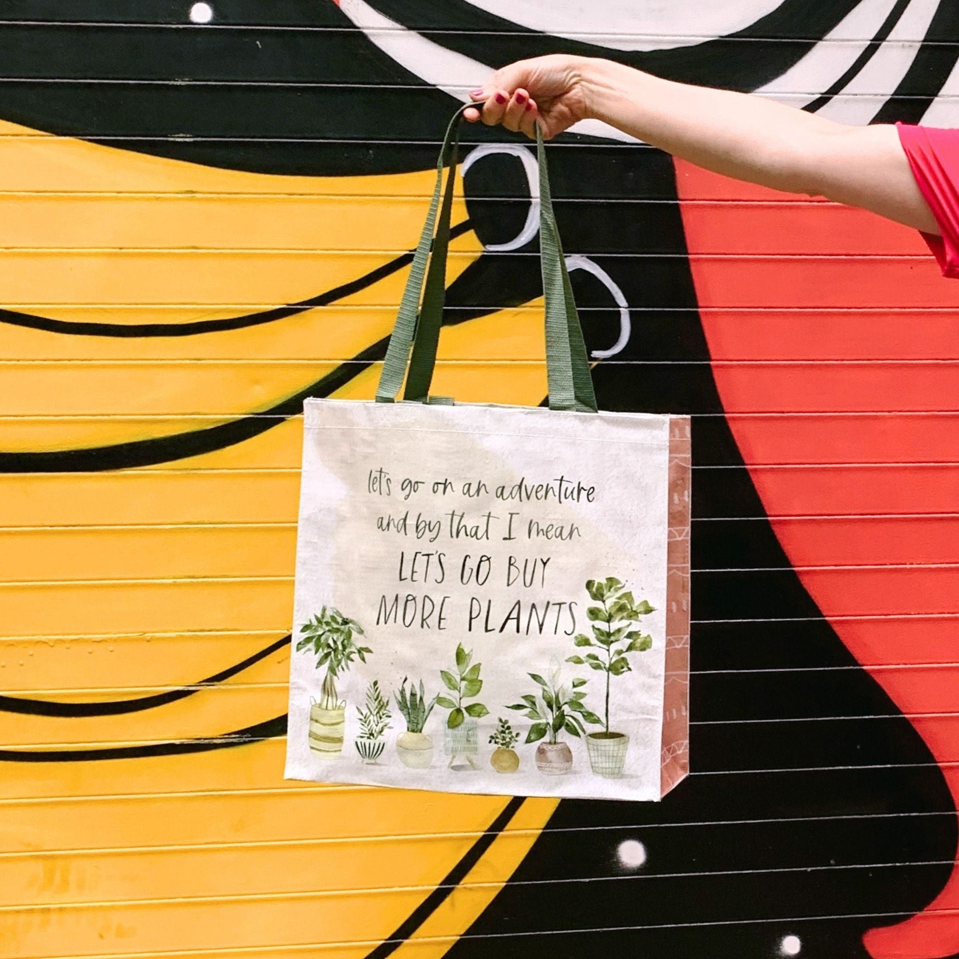 Let's Go Buy More Plants Market Tote Bag