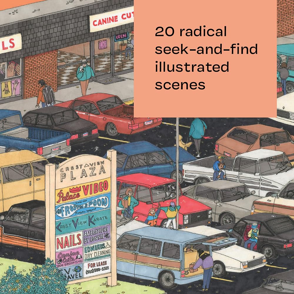 Let's Go to the Mall Activity Book | Retro Seek-and-Find Book | 80s Radical Scenes of Life