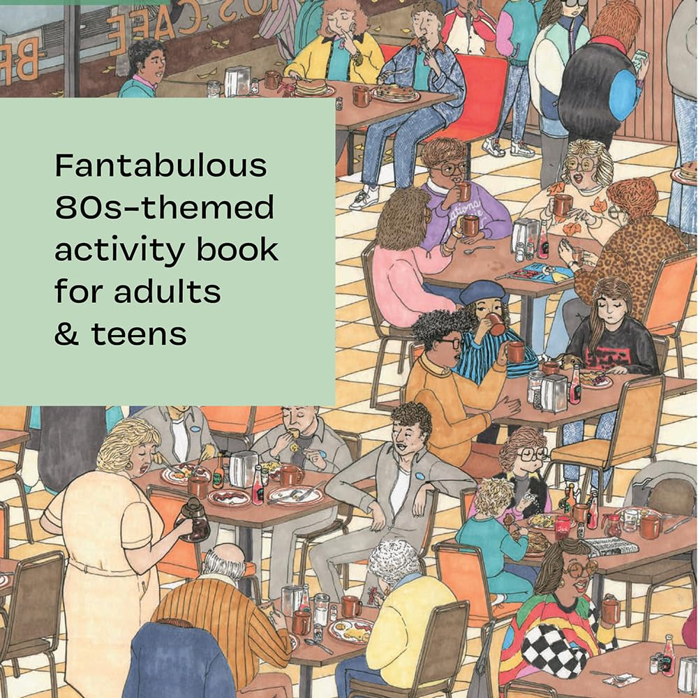 Let's Go to the Mall Activity Book | Retro Seek-and-Find Book | 80s Radical Scenes of Life