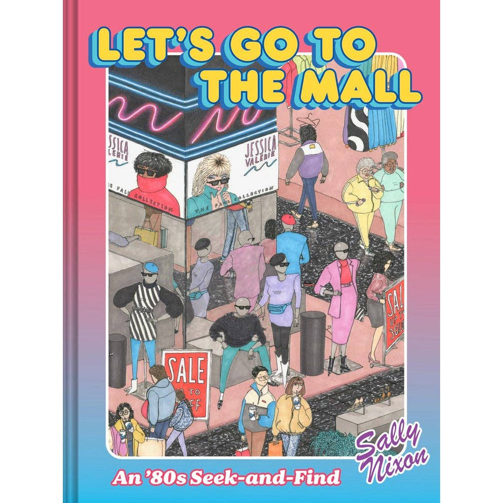 Let's Go to the Mall Activity Book | Retro Seek-and-Find Book | 80s Radical Scenes of Life