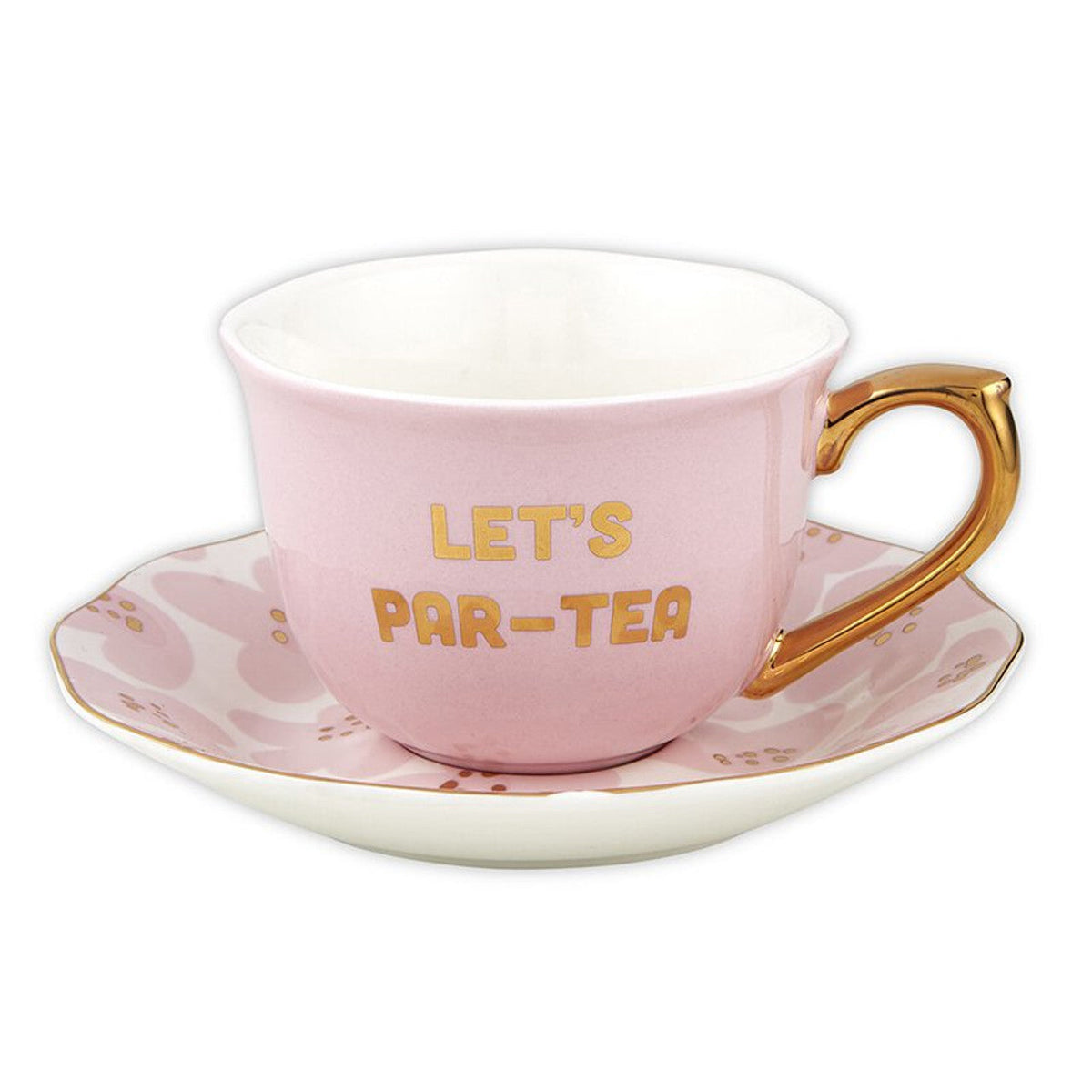 Let's Par-tea Tea Cup and Saucer Set - 2