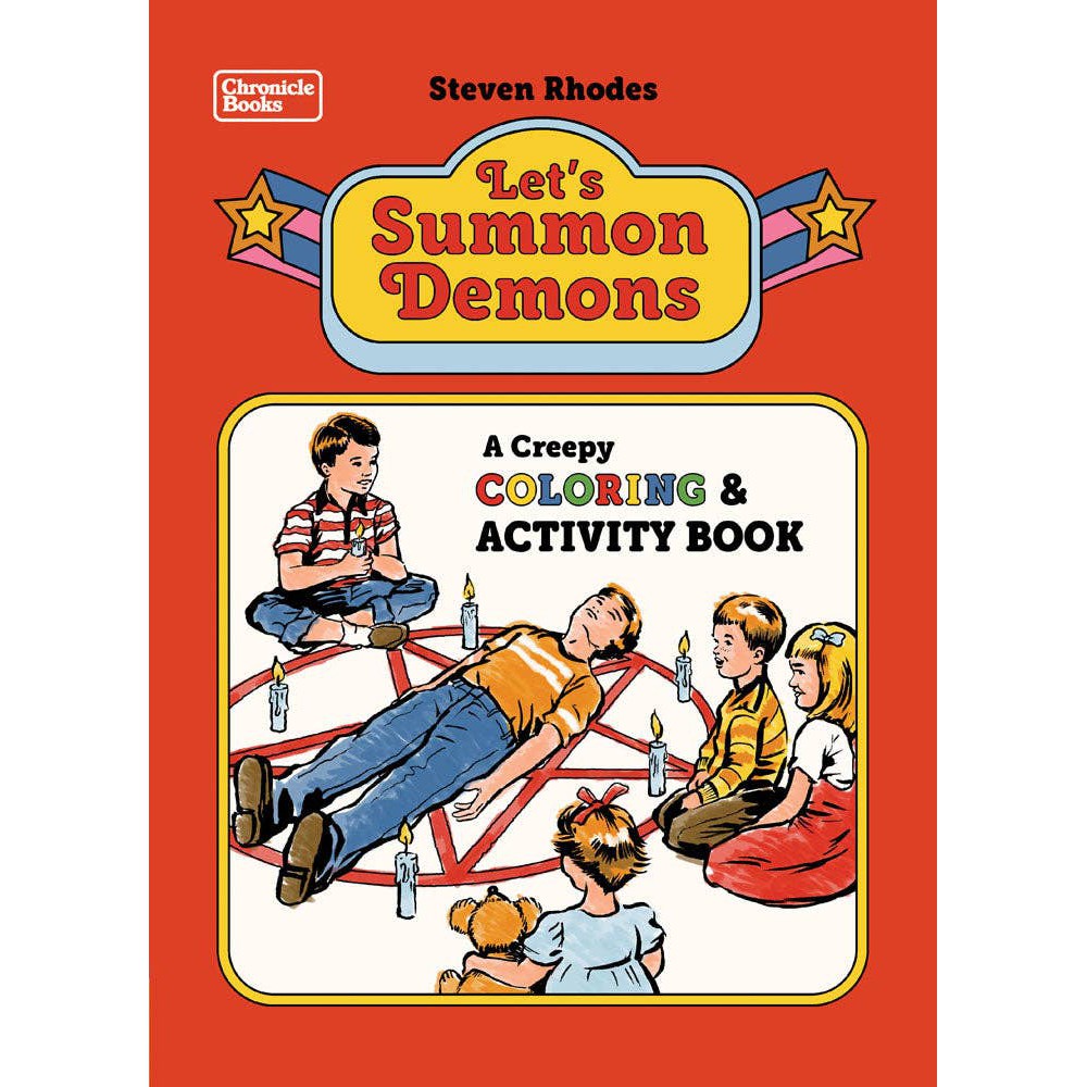 Let's Summon Demons Coloring and Activity Book | Retro 70s-80s Inspired Pages