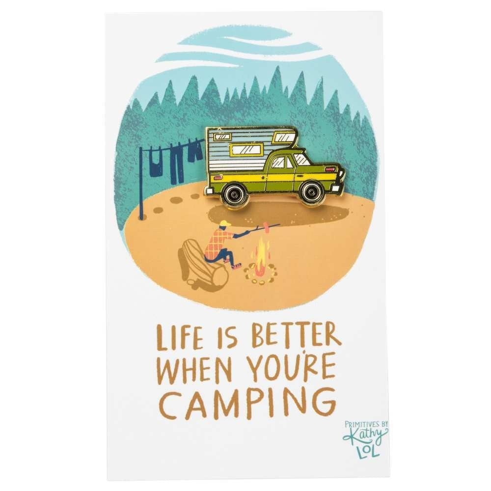 Life Is Better When Camping Enamel Pin