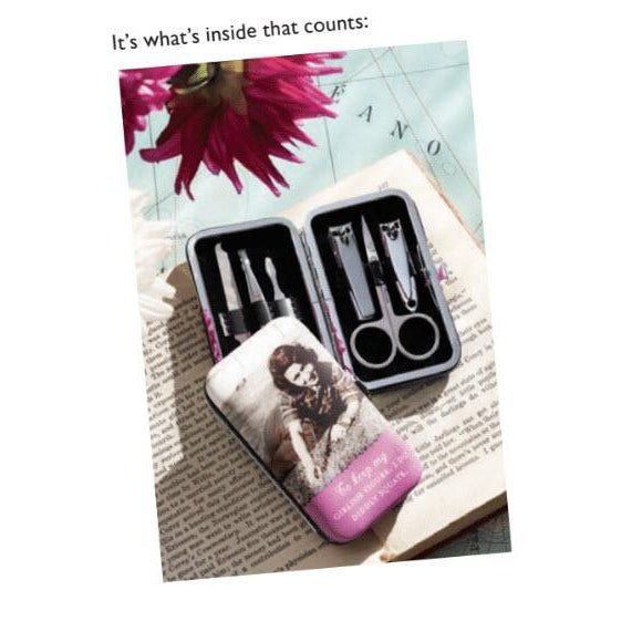 Life is Short - Buy the Damn Shoes Manicure Kit in Aqua