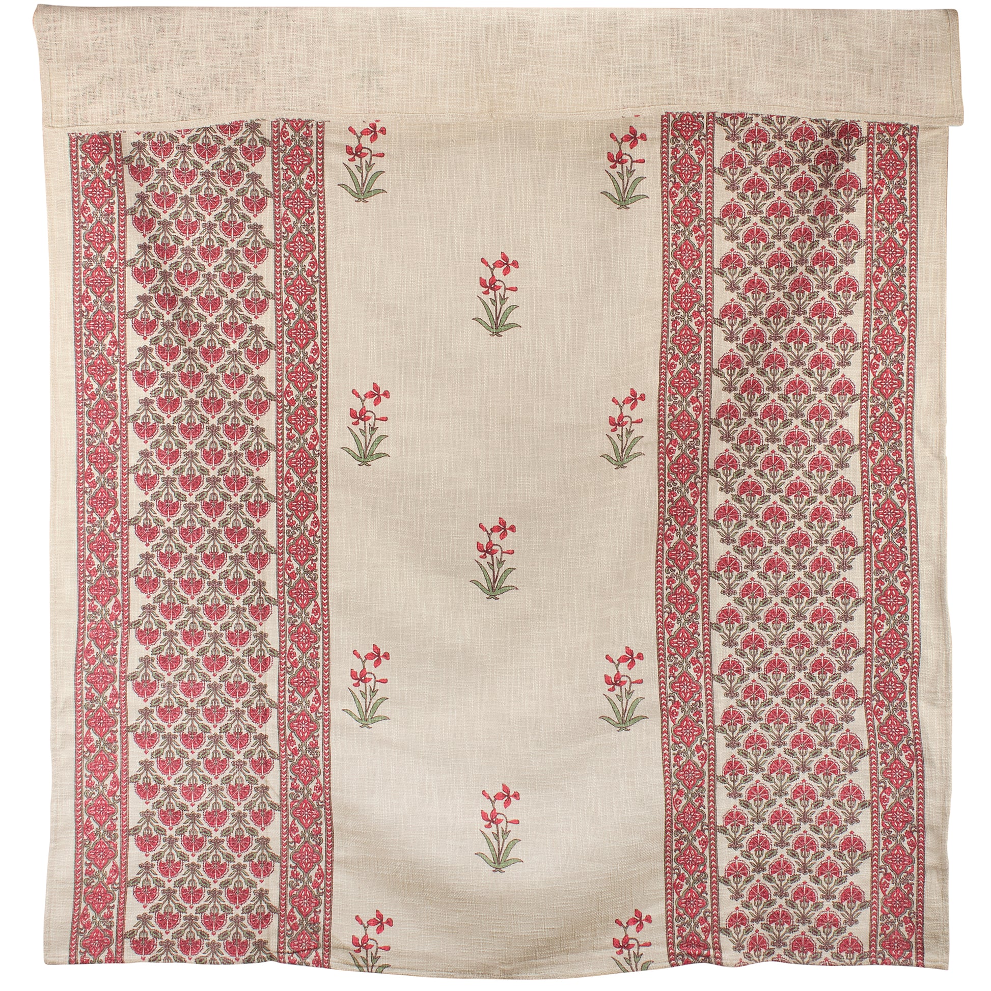 Throw blanket with floral patterns