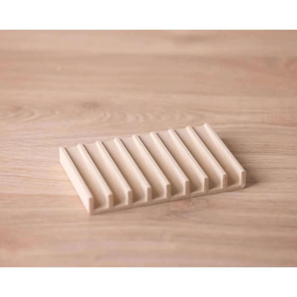 Line Soap Dish in Birch | Wooden Minimalist | Eco Friendly Recycled Wood and Corn Starch