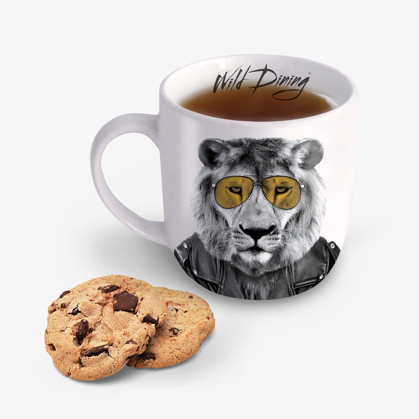 Lion Wild Dining Coffee Mug | Novelty Ceramic Mug in a Gift Box