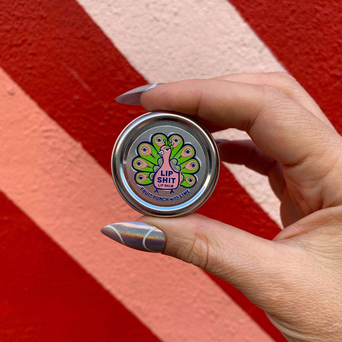 Lip Shit Lip Balm Fruit Punch with Lime Beeswax Formula | Lip Moisturizer in Tin | .3oz | BlueQ at GetBullish