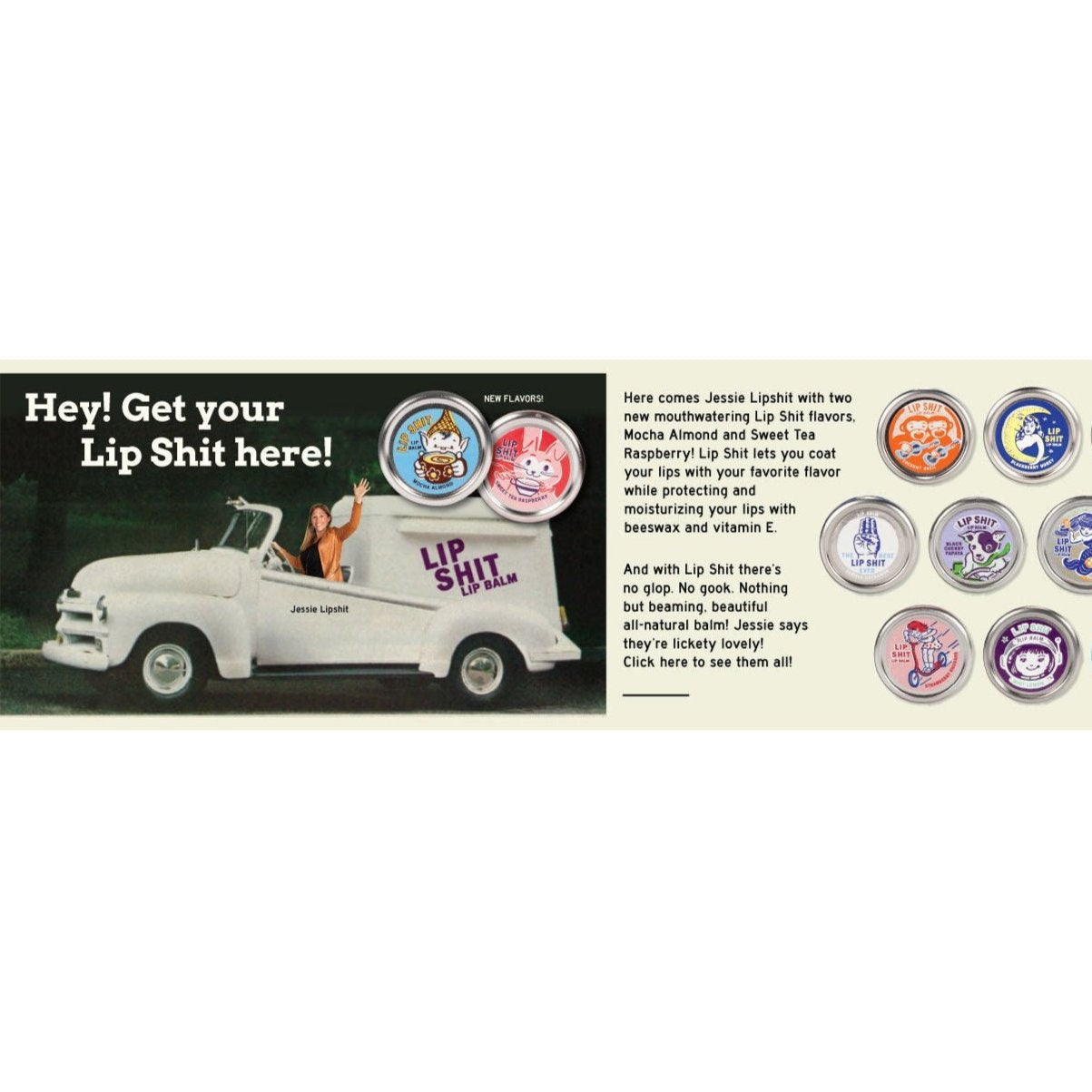 Lip Shit Lip Balm in Coconut Mint and Lime | Lip Moisturizer in Tin | .3oz | BlueQ at GetBullish