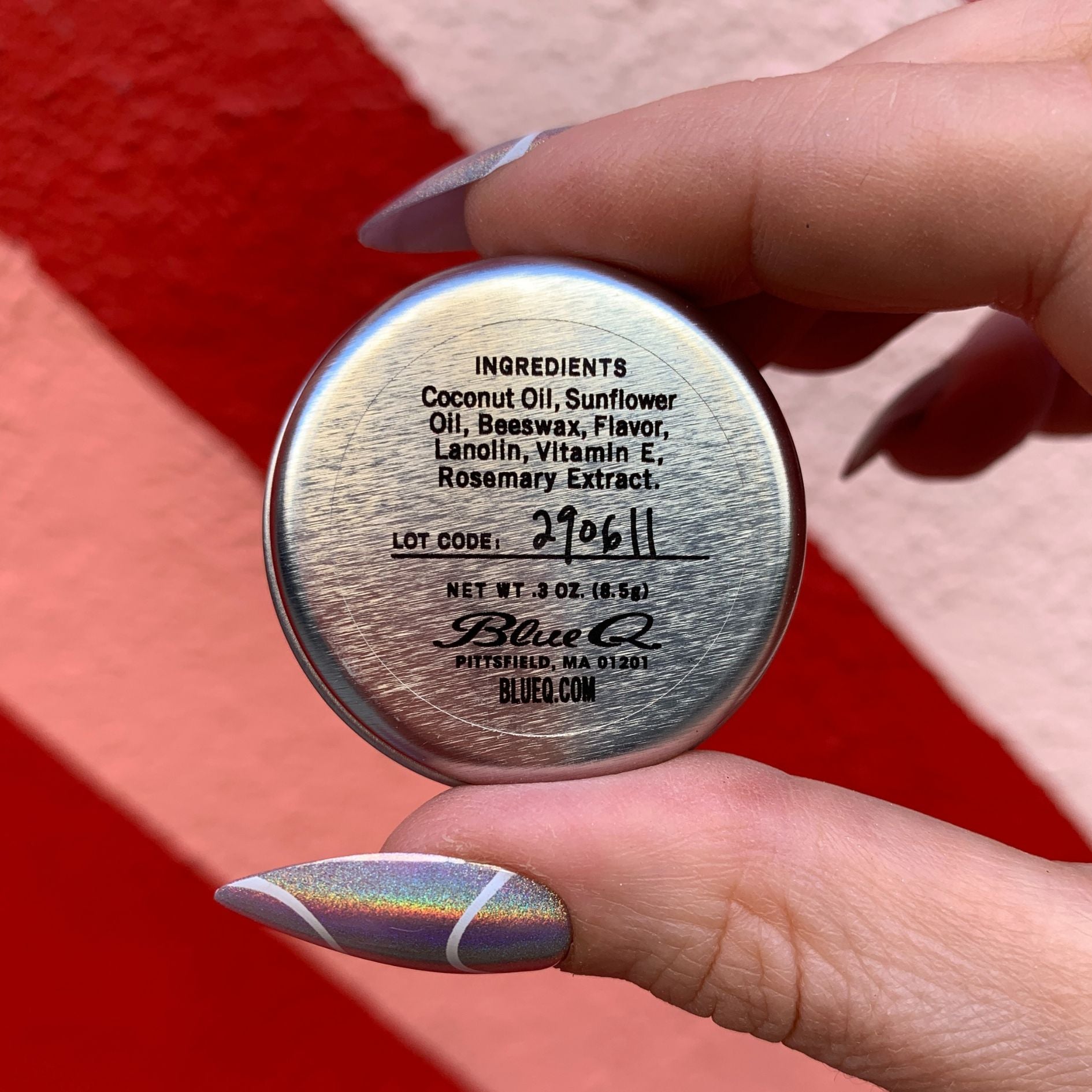 Lip Shit Lip Balm in Strawberries And Cream | Lip Moisturizer in Tin | .3oz | BlueQ at GetBullish