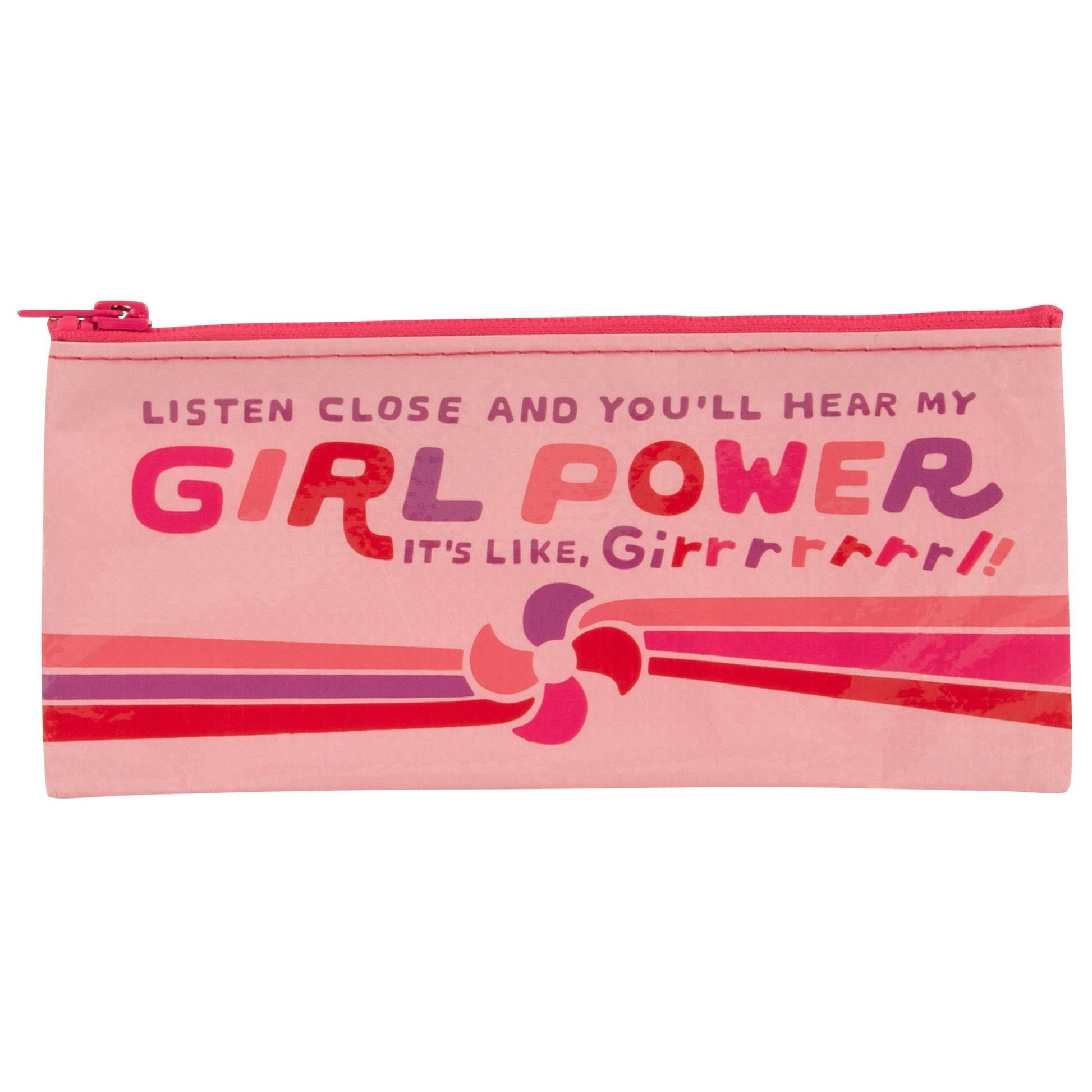 Listen Close And You'll Hear My Girl Power Recycled Material Zipper Pouch
