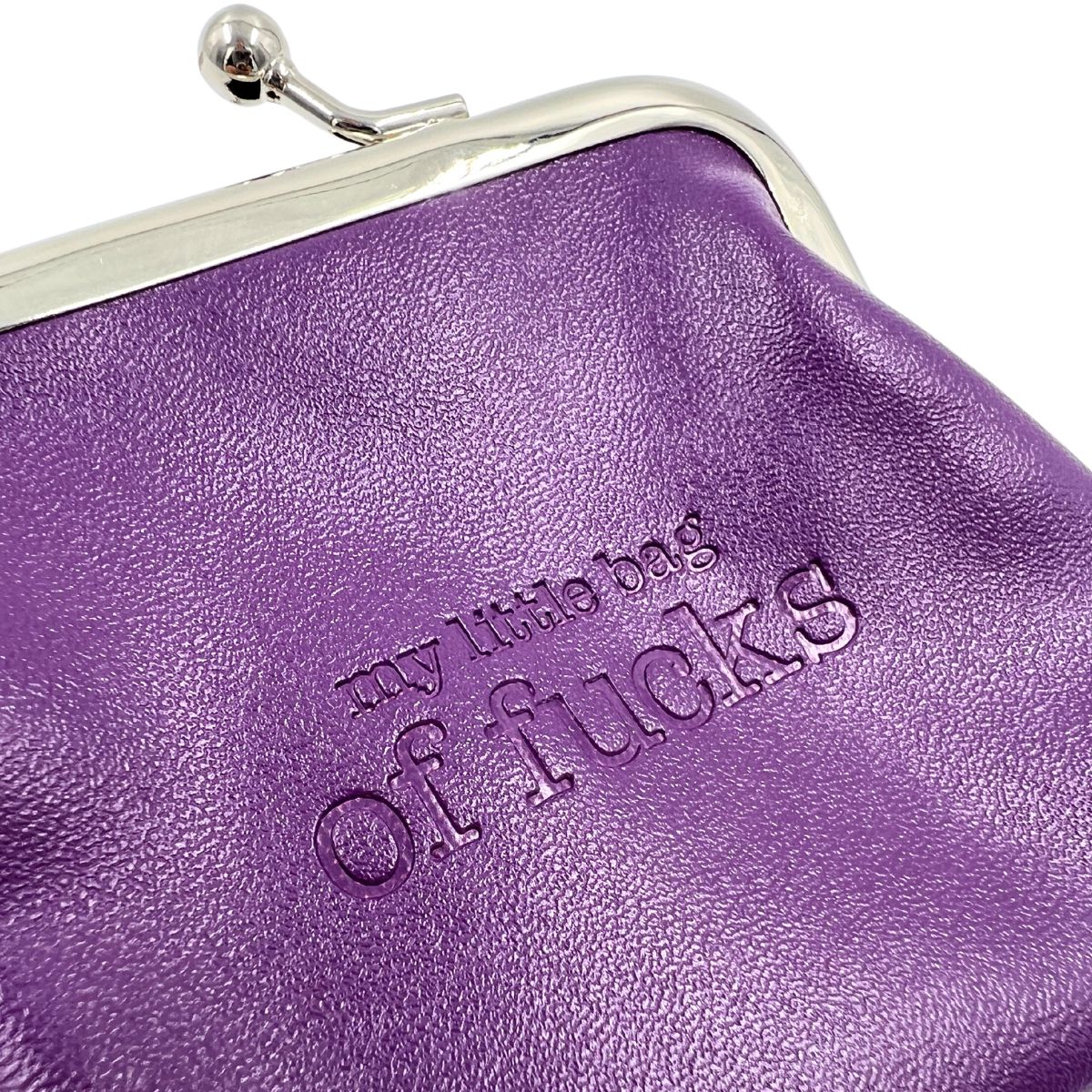 Little Bag of F*cks Coin Purse | Purple Coin Pouch Bag Wallet
