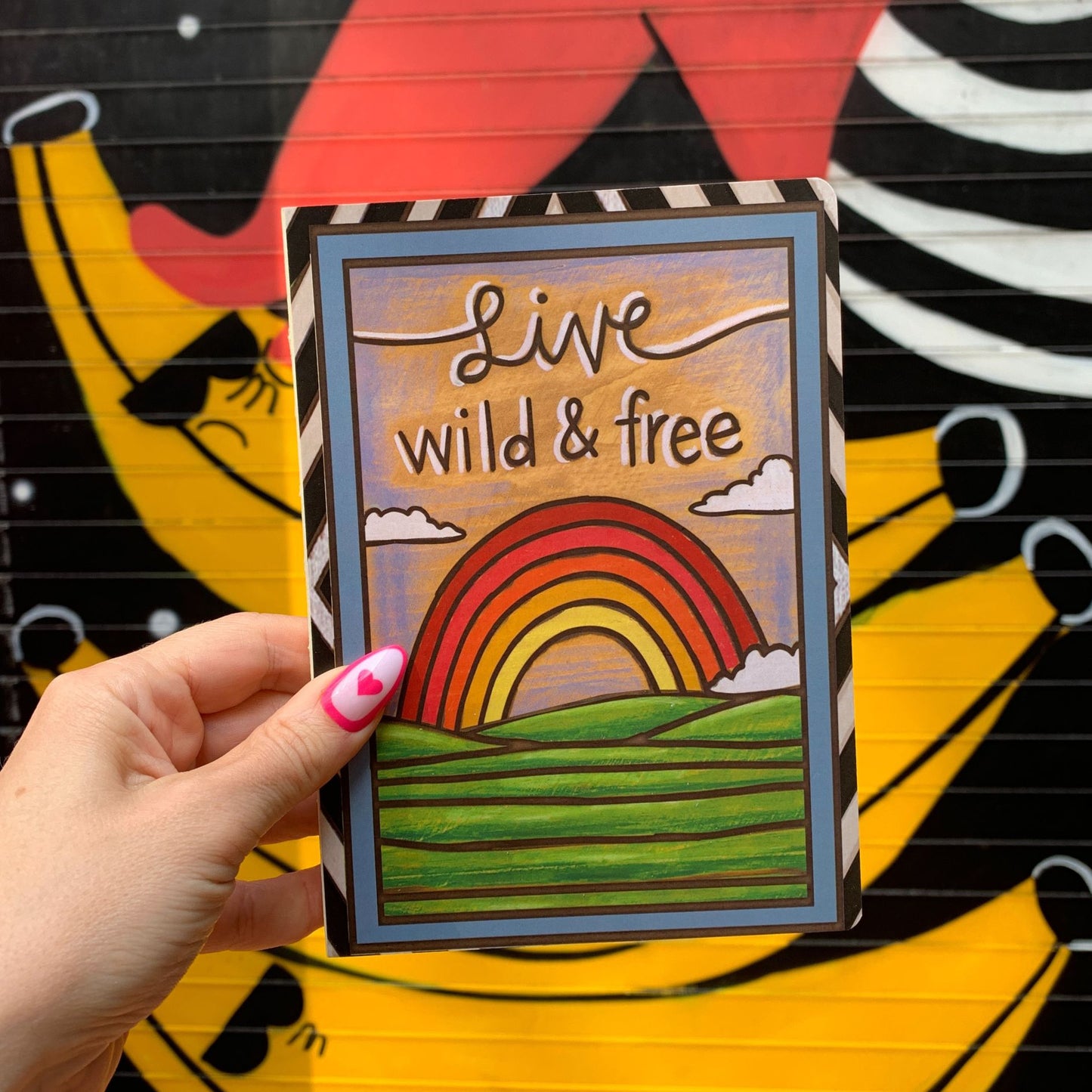 Live Wild & Free - What A Wonderful World Double-Sided Journal | Lined Notebook