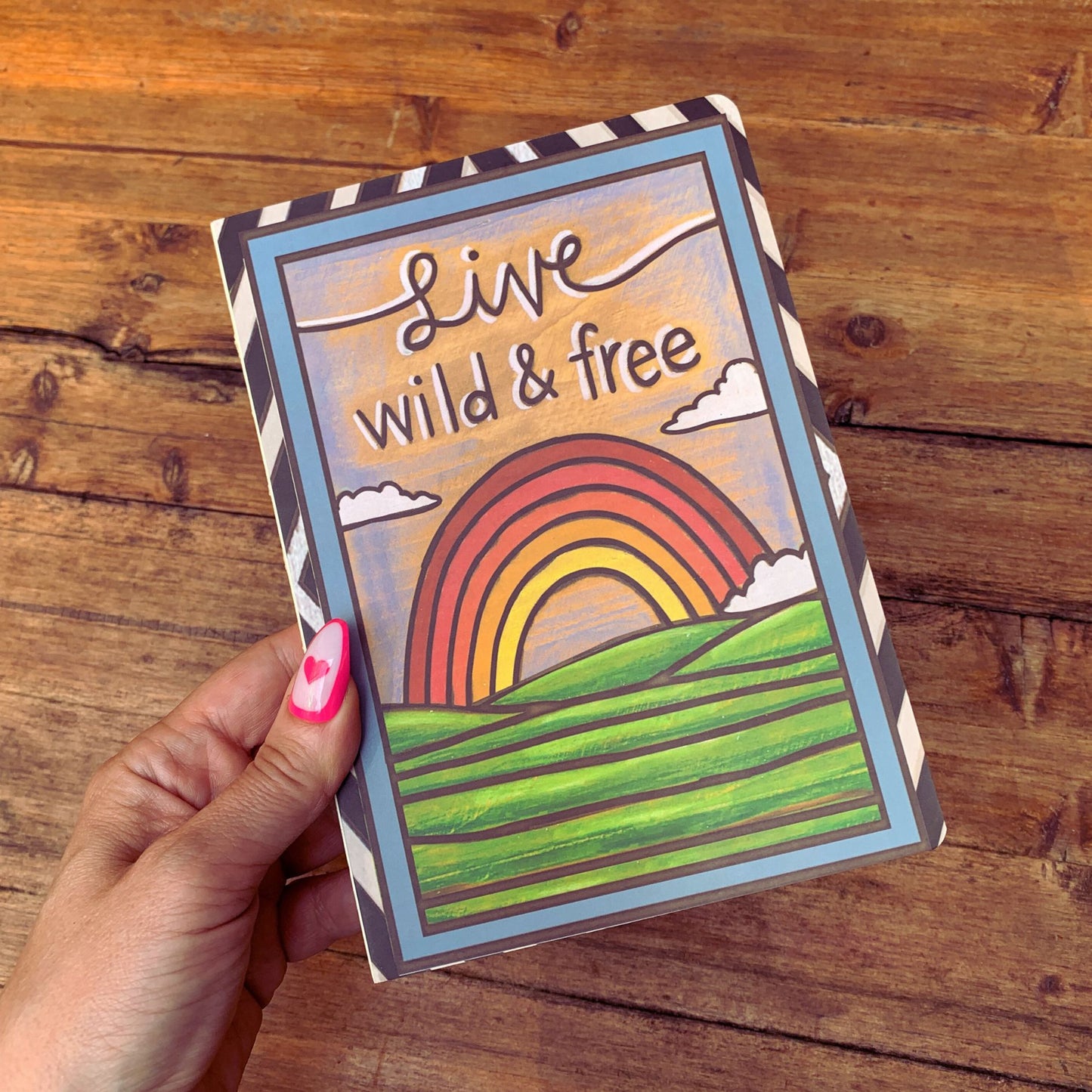 Live Wild & Free - What A Wonderful World Double-Sided Journal | Lined Notebook