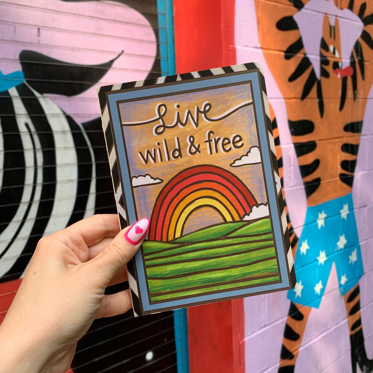 Live Wild & Free - What A Wonderful World Double-Sided Journal | Lined Notebook