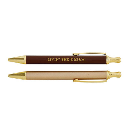 Livin' The Dream Pen Set | Giftable Pens in Box | Refillable