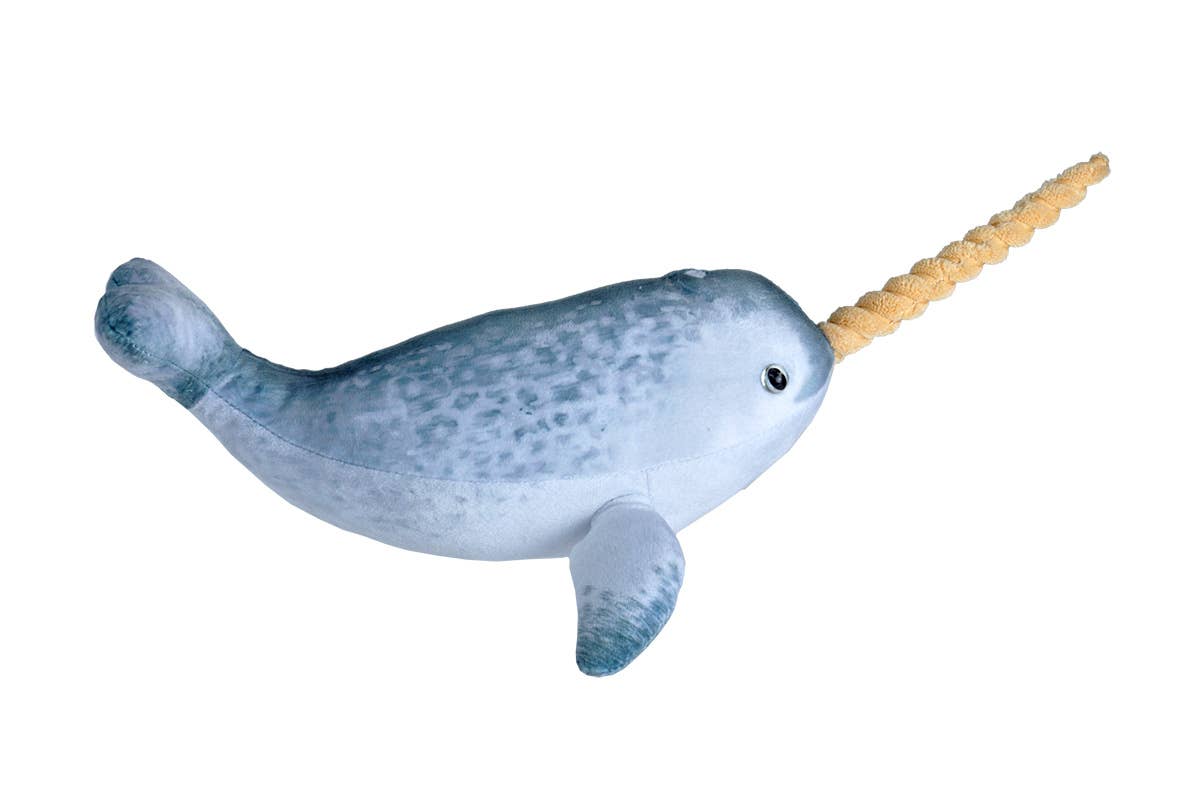 Living Ocean Mini Narwhal Stuffed Animal 12"