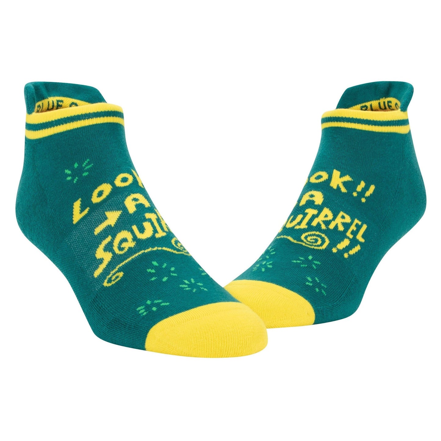 Look A Squirrel Women's or Unisex Sneaker Socks [2 Size Options] | BlueQ at GetBullish