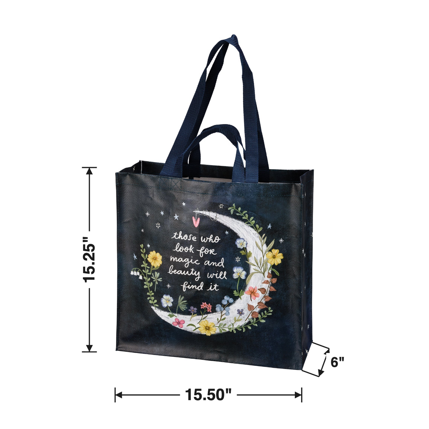 Size chart — 15.50" W x 15.25" H x 6" D