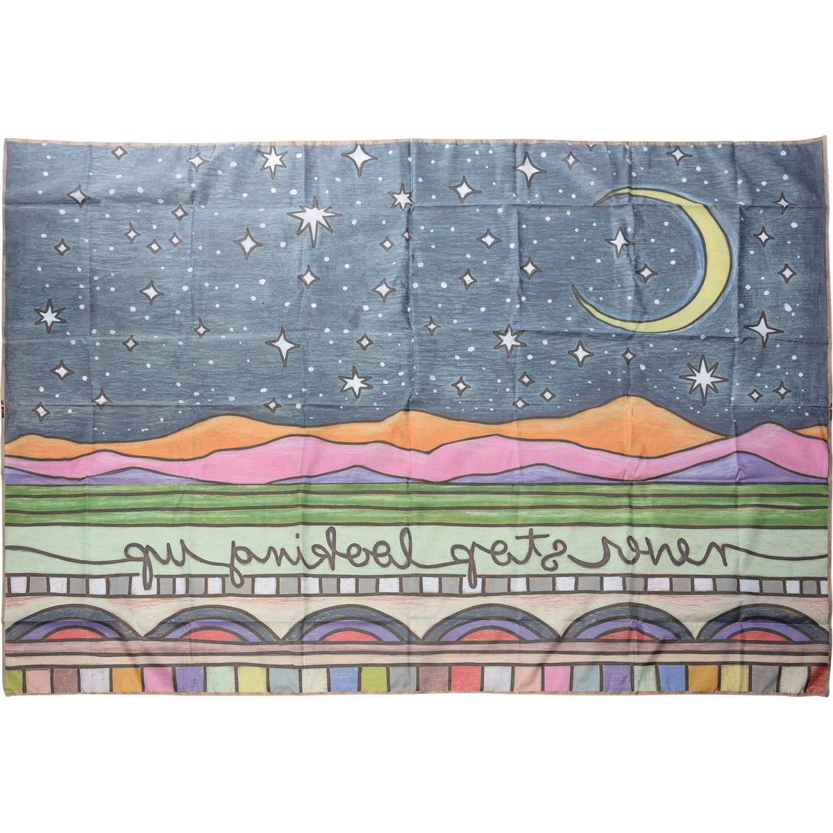 Never Stop Looking Up Lighted Celestial Tapestry