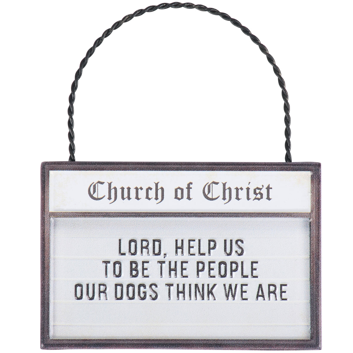 Lord Help Us Metal Ornament | 3" x 2"-Primitives by Kathy-The Bullish Store