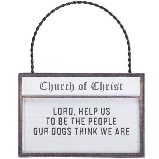 Lord Help Us Metal Ornament | 3" x 2"-Primitives by Kathy-The Bullish Store