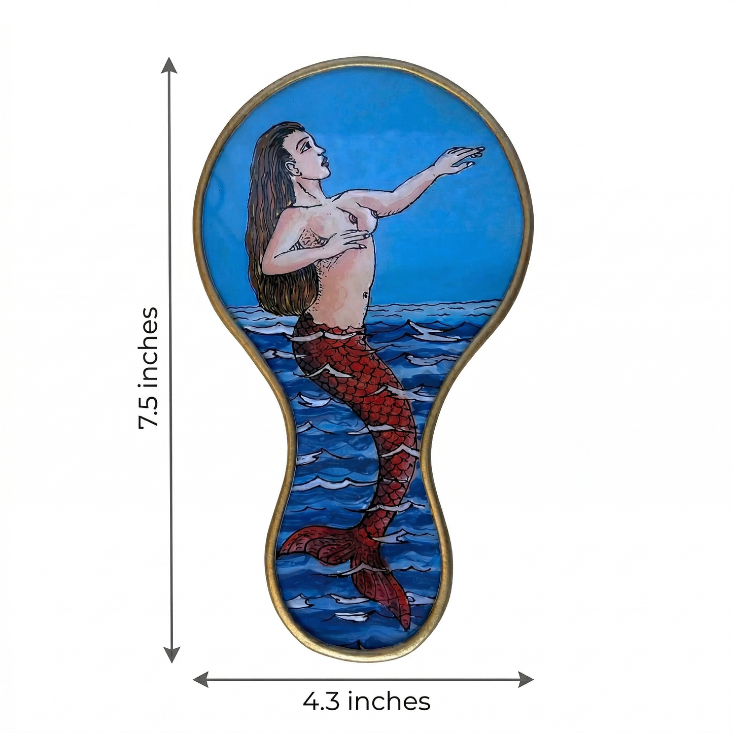 Loteria Mermaid Hand Mirror | Made in Peru Handy Purse Travel Mirror