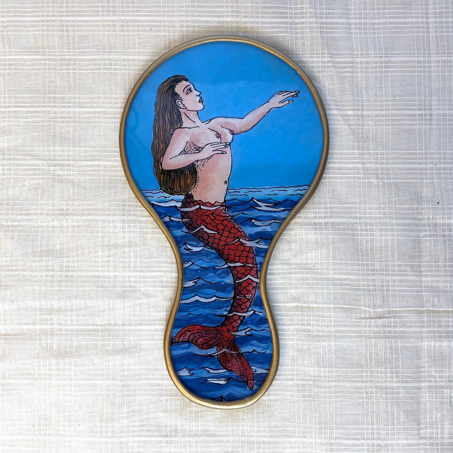 Loteria Mermaid Hand Mirror | Made in Peru Handy Purse Travel Mirror
