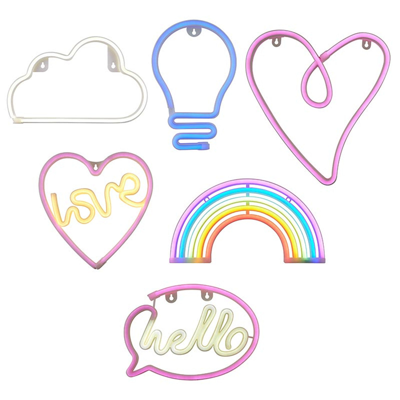 Love Neon LED Light | Heart Shaped Wall Art Sign