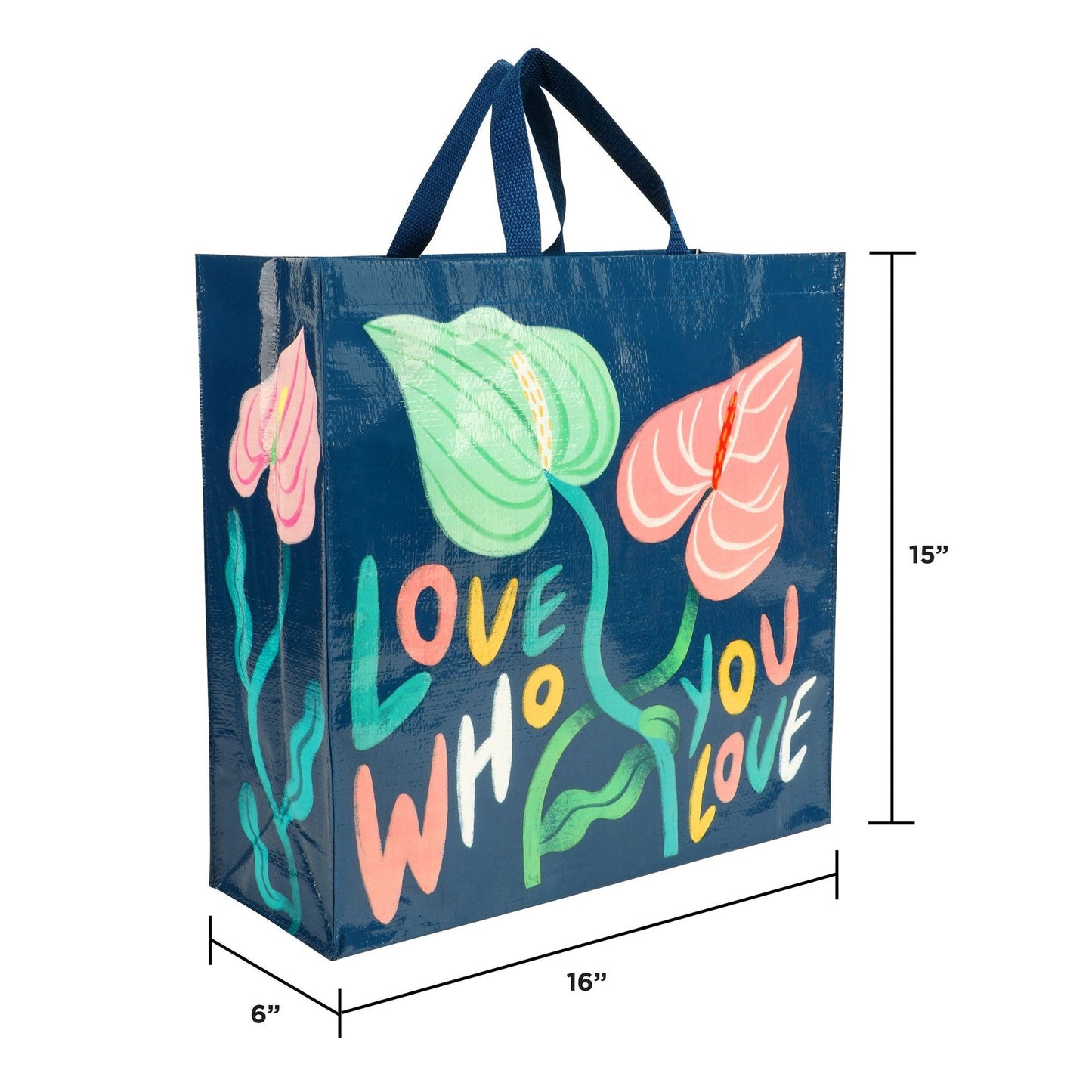 Love Who You Love Shopper Bag in Blue
