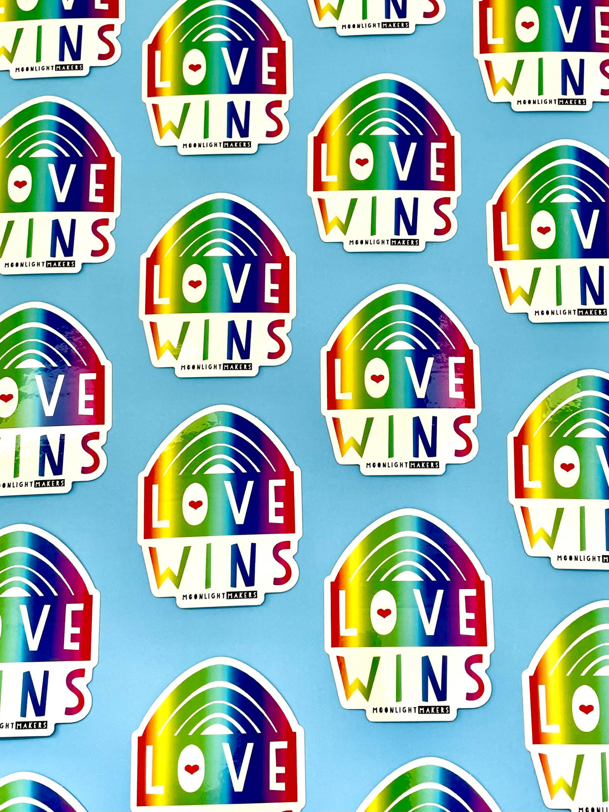 Love Wins Rainbow Pride Vinyl Sticker