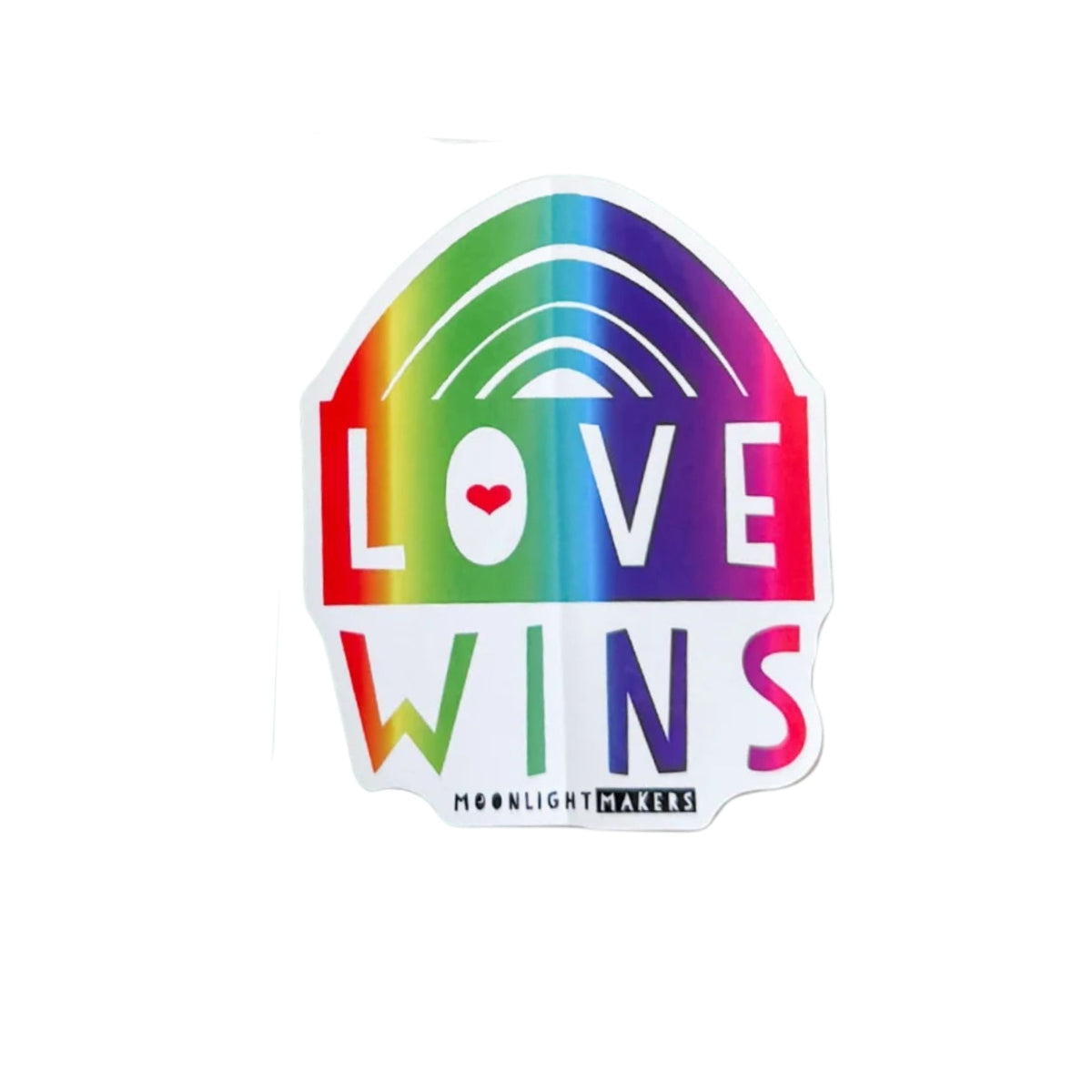 Love Wins Rainbow Pride Vinyl Sticker