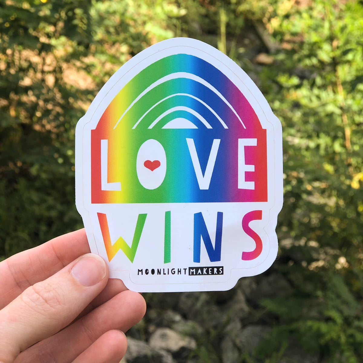 Love Wins Rainbow Pride Vinyl Sticker