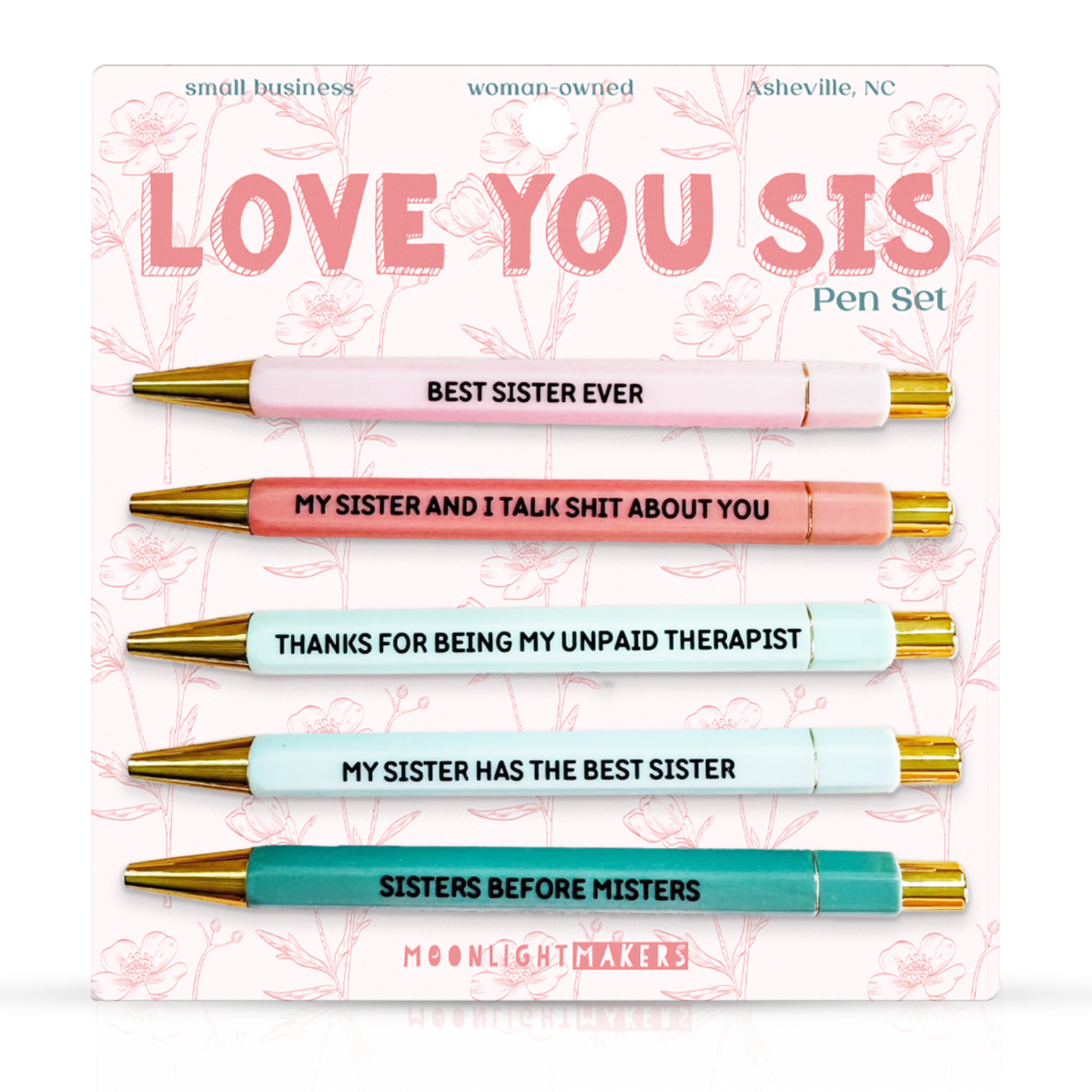 Love You Sis Pen Set | Sister Gift 5-Pen Set
