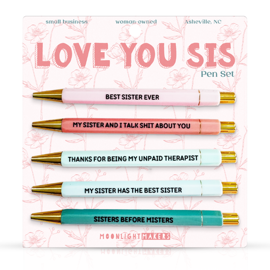Love You Sis Pen Set | Sister Gift 5-Pen Set